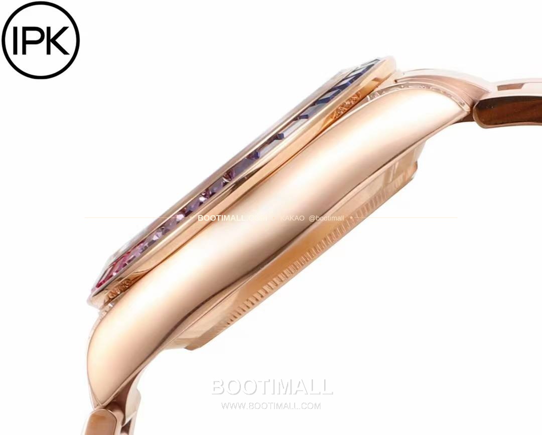 롤렉스 데이토나 904L스틸 블랙다이얼 레인보우베젤 크로노그래프 오토매틱 Rolex Daytona 904L Steel Black Dial Rainbow Bezel Chronograph Automatic 40mm 6