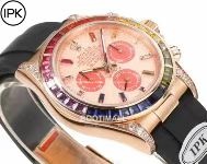 롤렉스 데이토나 904L스틸 블랙다이얼 레인보우베젤 크로노그래프 오토매틱 Rolex Daytona 904L Steel Black Dial Rainbow Bezel Chronograph Automatic 40mm 4