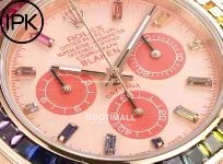 롤렉스 데이토나 904L스틸 블랙다이얼 레인보우베젤 크로노그래프 오토매틱 Rolex Daytona 904L Steel Black Dial Rainbow Bezel Chronograph Automatic 40mm 7