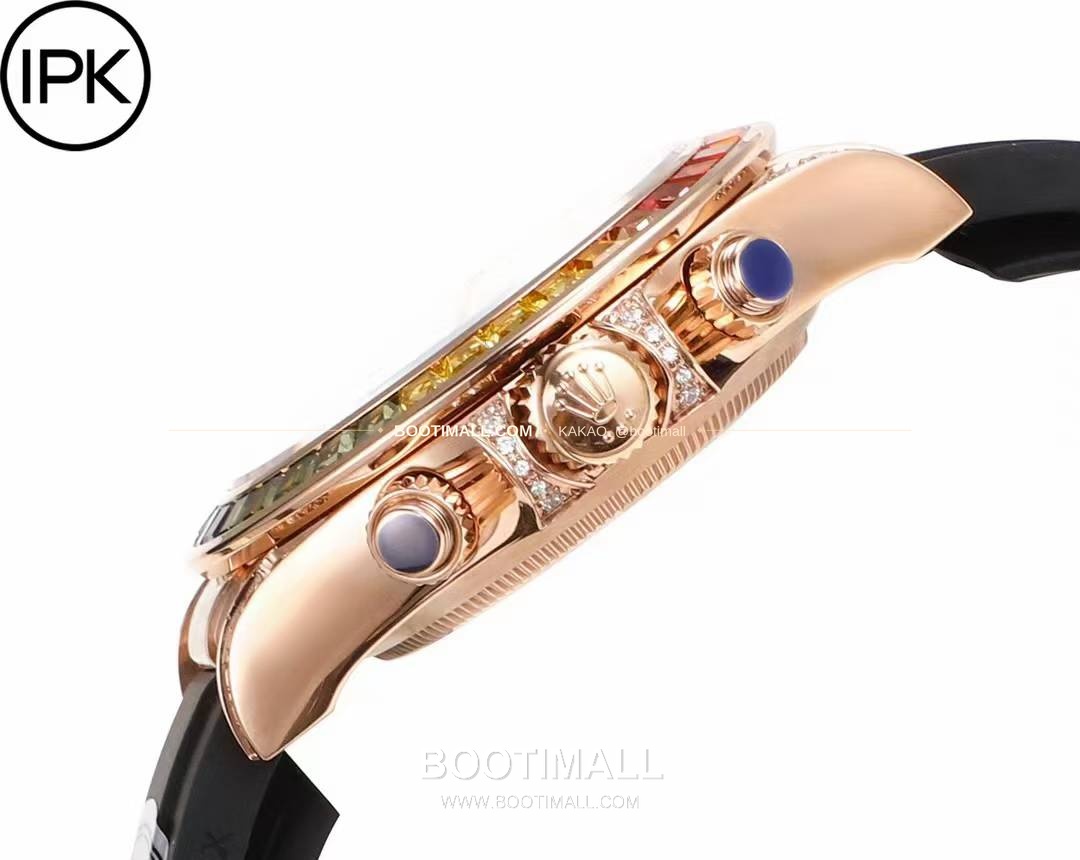 롤렉스 데이토나 904L스틸 블랙다이얼 레인보우베젤 크로노그래프 오토매틱 Rolex Daytona 904L Steel Black Dial Rainbow Bezel Chronograph Automatic 40mm 8