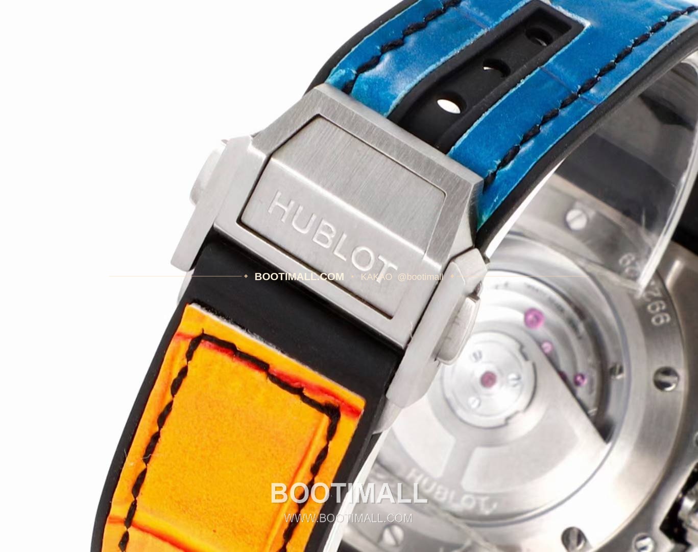 위블로 빅뱅 스틸 레인보우베젤 다이아세팅 오토매틱 Hublot Big Bang Steel Rainbow Bezel Diamond Set Automatic 39mm 9