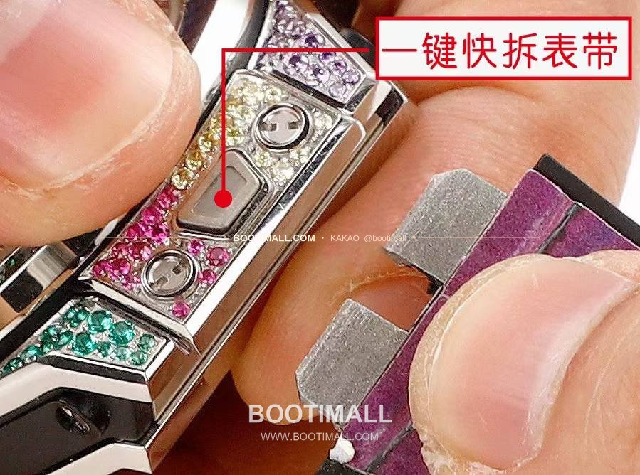 위블로 빅뱅 스틸 레인보우베젤 다이아세팅 오토매틱 Hublot Big Bang Steel Rainbow Bezel Diamond Set Automatic 39mm 10