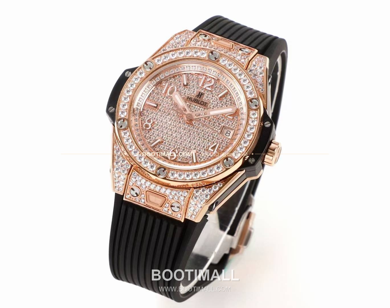 위블로 빅뱅 스틸 레인보우베젤 다이아세팅 오토매틱 Hublot Big Bang Steel Rainbow Bezel Diamond Set Automatic 39mm 3