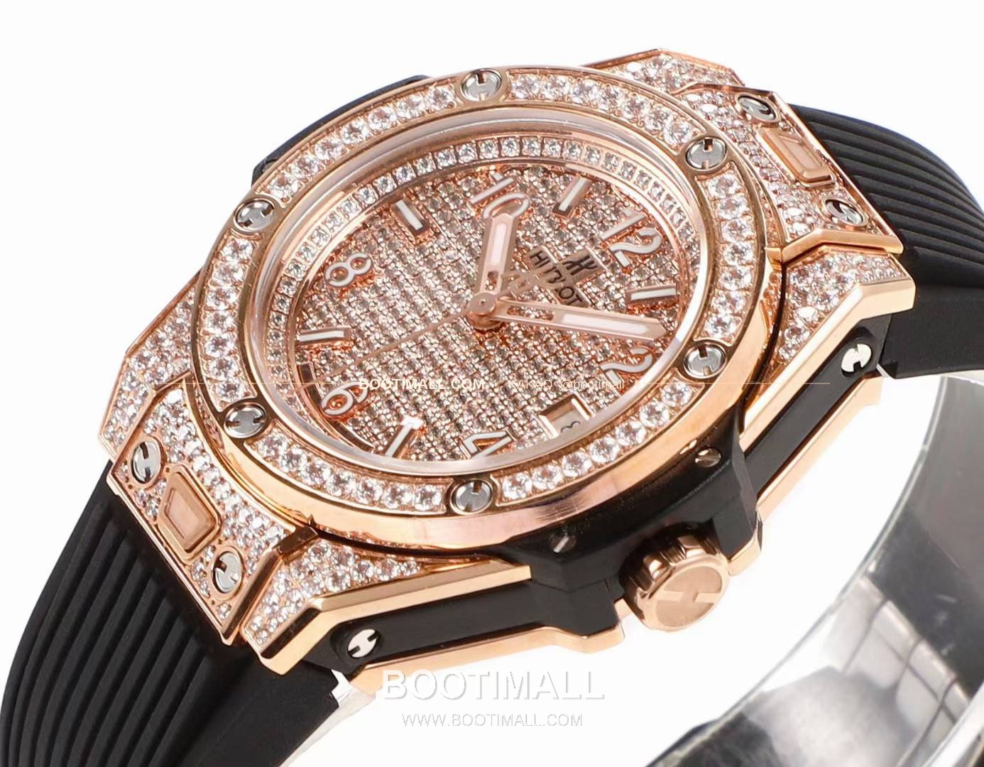 위블로 빅뱅 스틸 레인보우베젤 다이아세팅 오토매틱 Hublot Big Bang Steel Rainbow Bezel Diamond Set Automatic 39mm 5