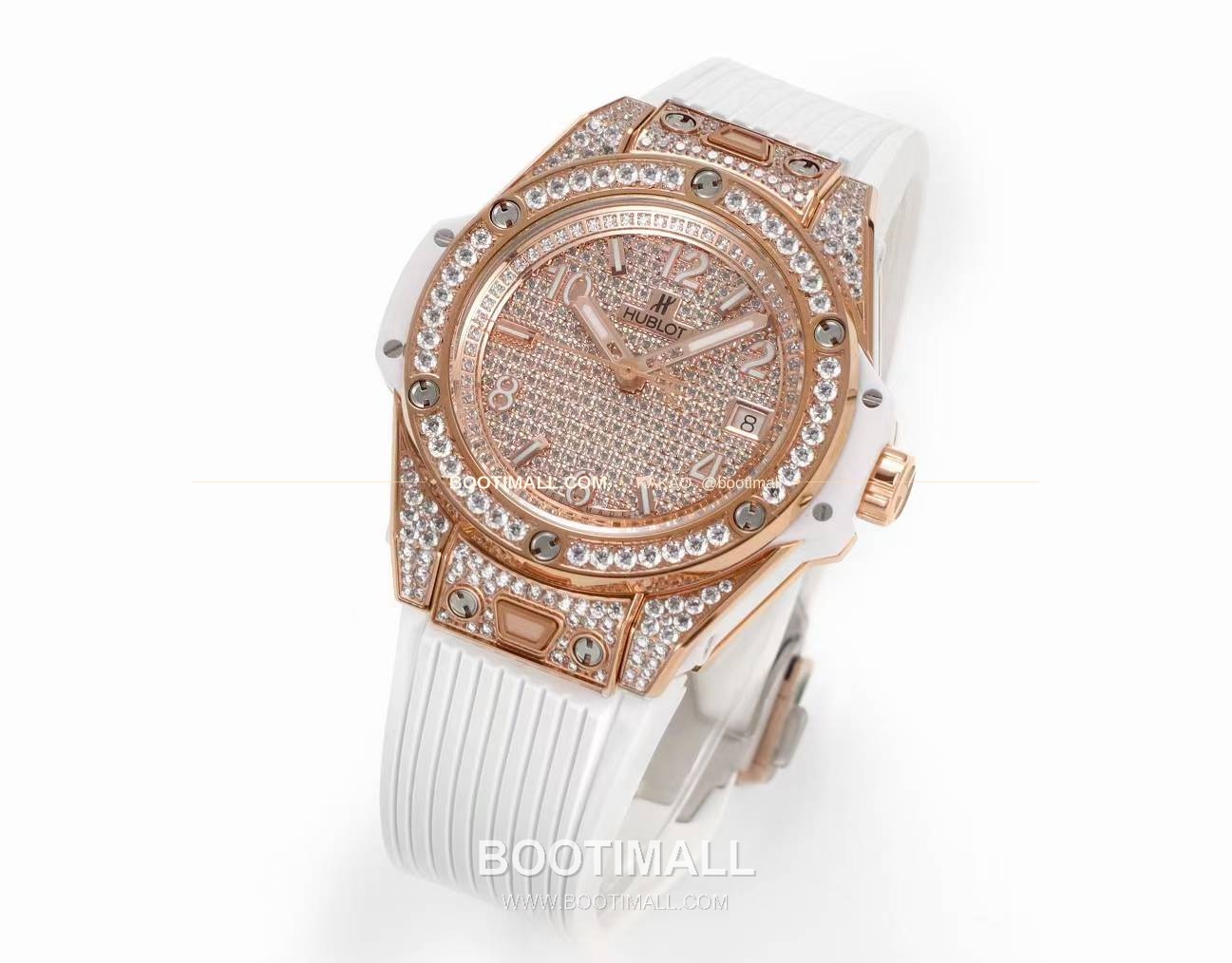 위블로 빅뱅 스틸 레인보우베젤 다이아세팅 오토매틱 Hublot Big Bang Steel Rainbow Bezel Diamond Set Automatic 39mm 2