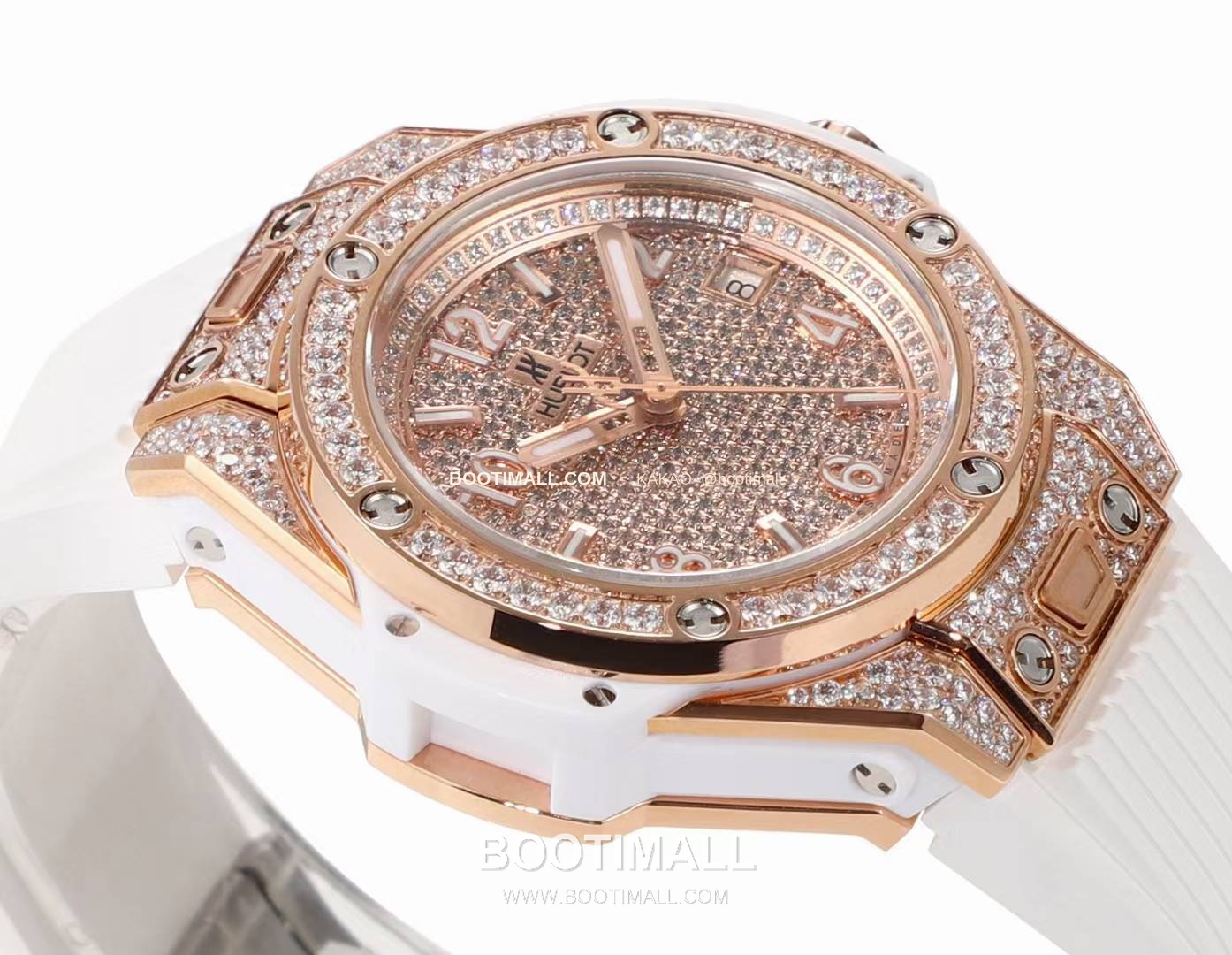 위블로 빅뱅 스틸 레인보우베젤 다이아세팅 오토매틱 Hublot Big Bang Steel Rainbow Bezel Diamond Set Automatic 39mm 3