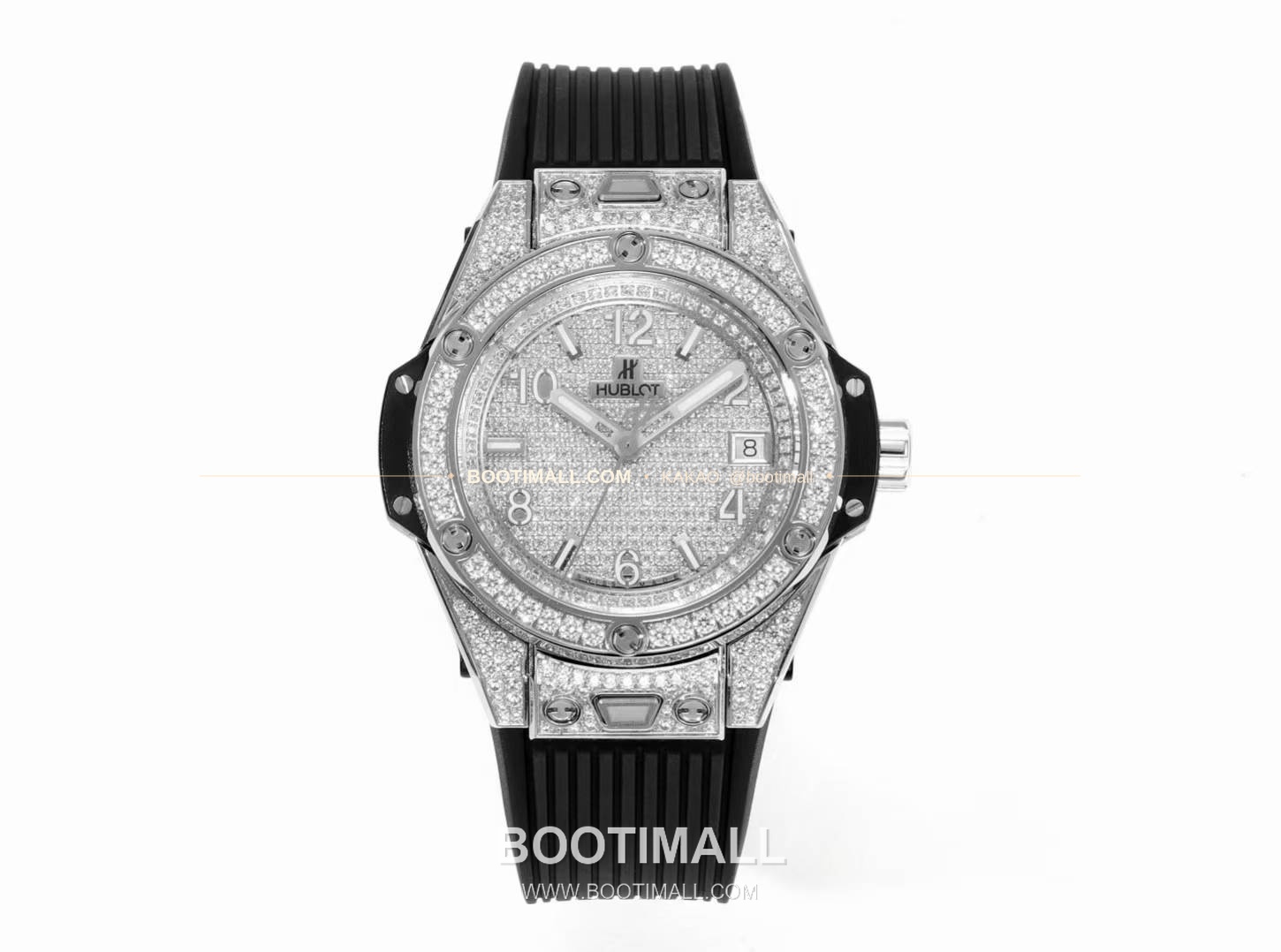 위블로 빅뱅 스틸 레인보우베젤 다이아세팅 오토매틱 Hublot Big Bang Steel Rainbow Bezel Diamond Set Automatic 39mm 2