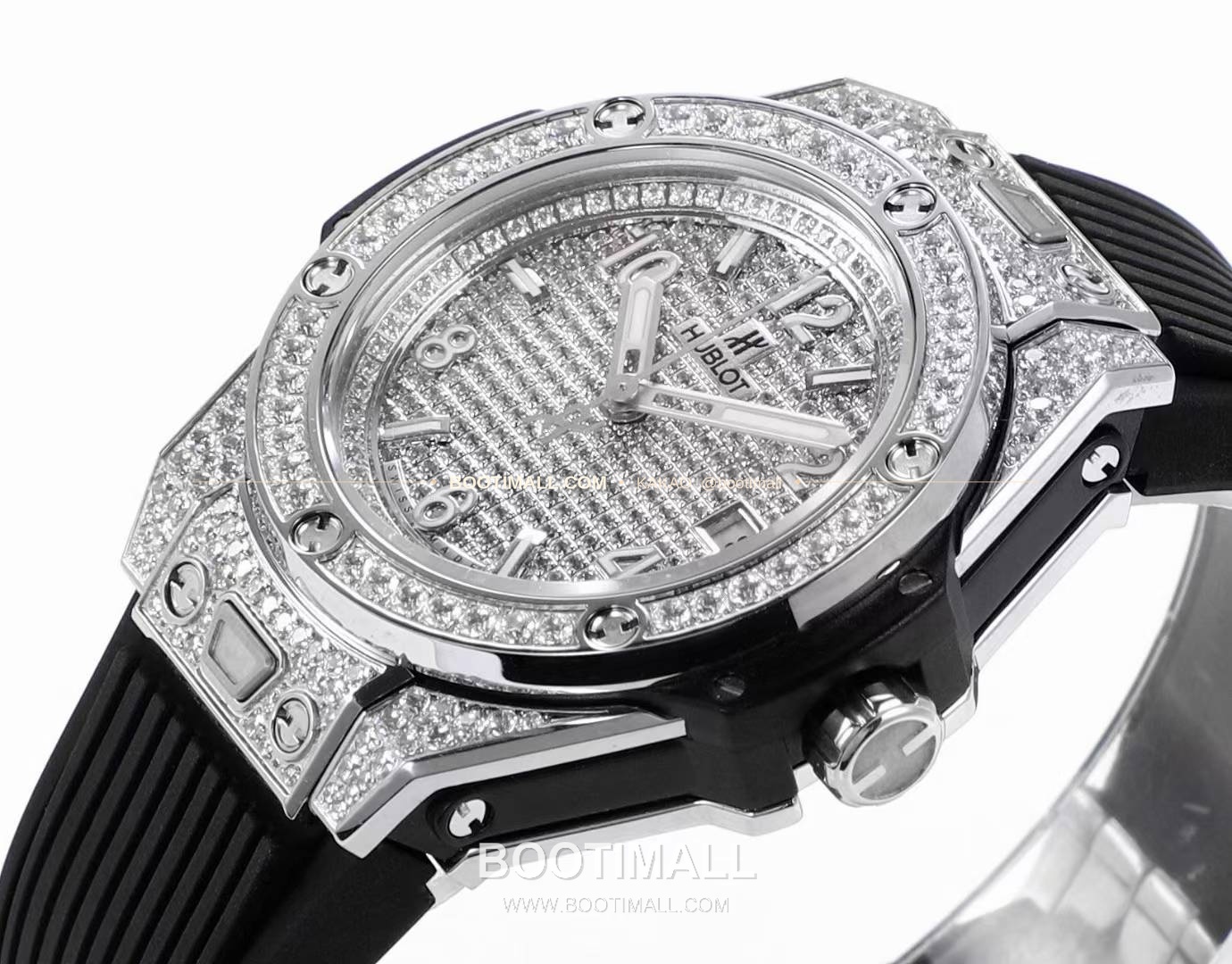 위블로 빅뱅 스틸 레인보우베젤 다이아세팅 오토매틱 Hublot Big Bang Steel Rainbow Bezel Diamond Set Automatic 39mm 5