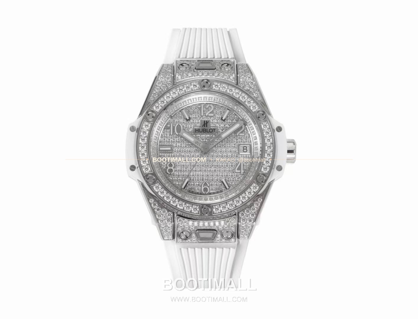 위블로 빅뱅 스틸 레인보우베젤 다이아세팅 오토매틱 Hublot Big Bang Steel Rainbow Bezel Diamond Set Automatic 39mm 2