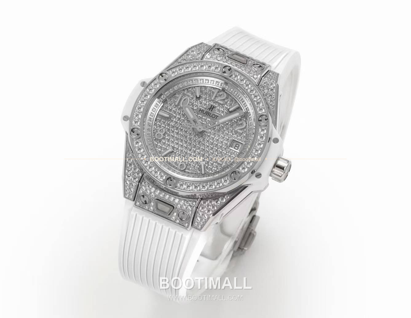 위블로 빅뱅 스틸 레인보우베젤 다이아세팅 오토매틱 Hublot Big Bang Steel Rainbow Bezel Diamond Set Automatic 39mm 3