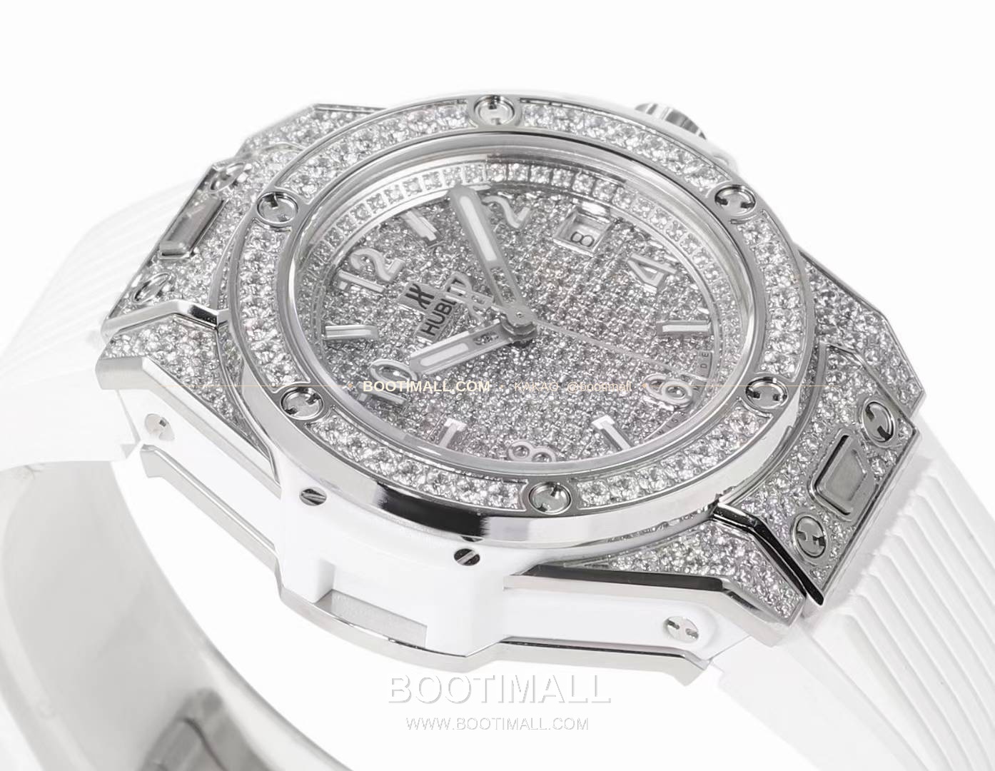 위블로 빅뱅 스틸 레인보우베젤 다이아세팅 오토매틱 Hublot Big Bang Steel Rainbow Bezel Diamond Set Automatic 39mm 4