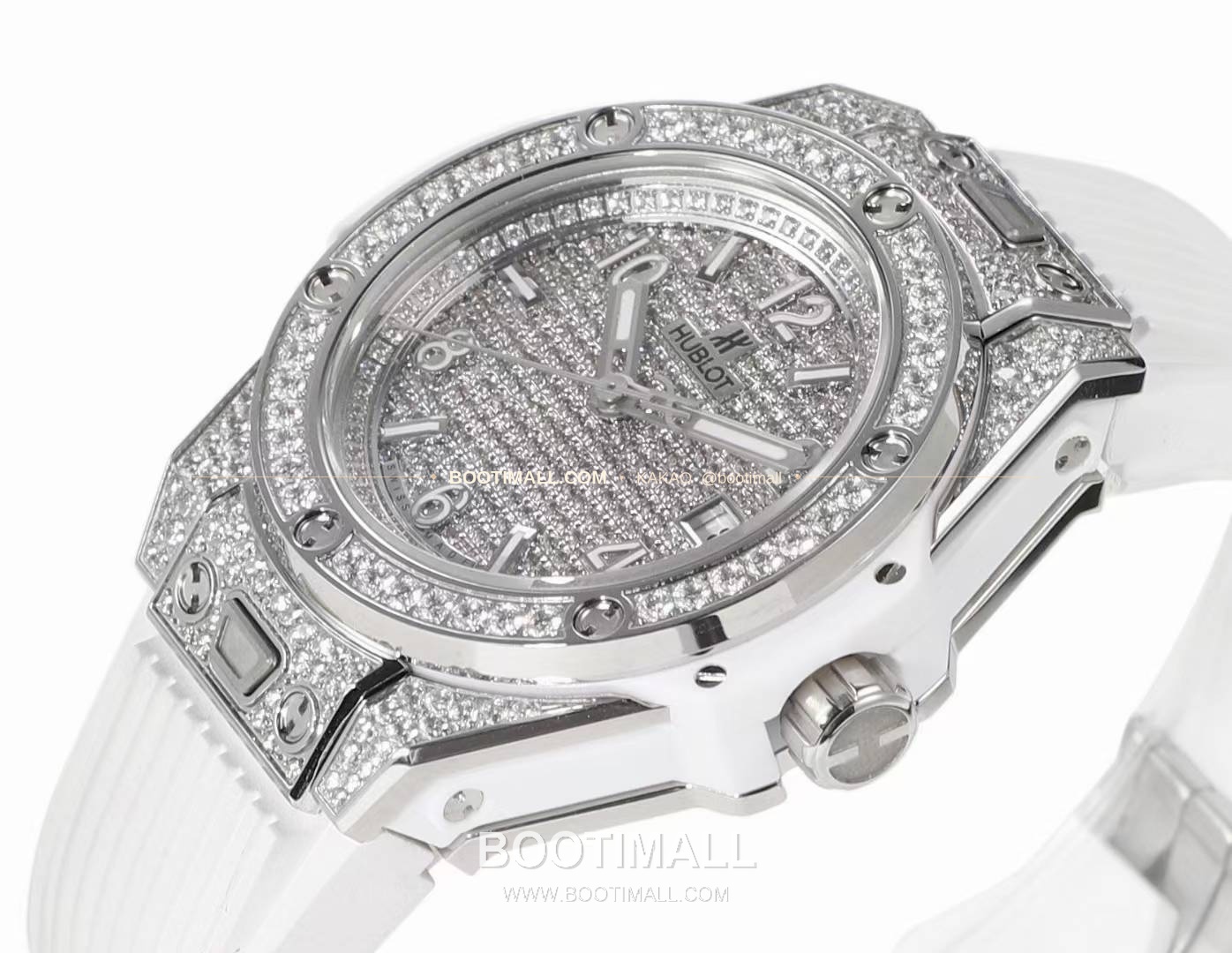 위블로 빅뱅 스틸 레인보우베젤 다이아세팅 오토매틱 Hublot Big Bang Steel Rainbow Bezel Diamond Set Automatic 39mm 5