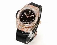 위블로 빅뱅 스틸 레인보우베젤 다이아세팅 오토매틱 Hublot Big Bang Steel Rainbow Bezel Diamond Set Automatic 39mm 3