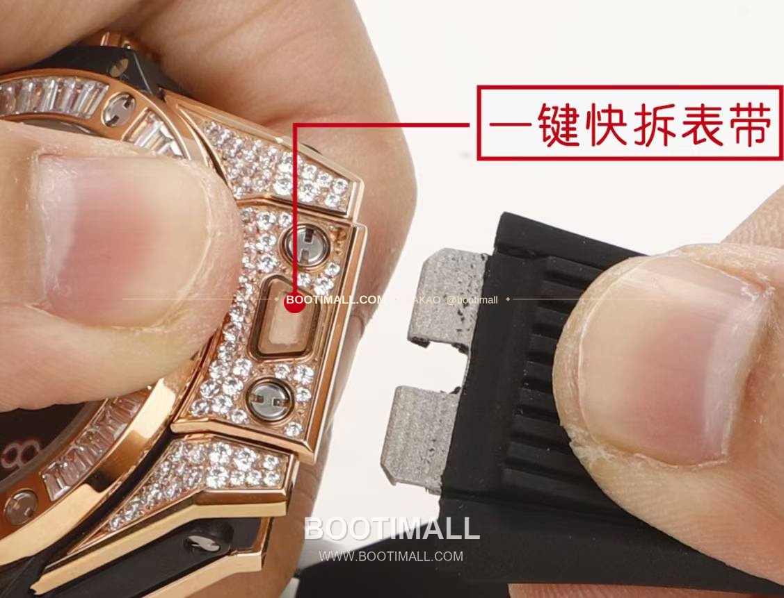 위블로 빅뱅 스틸 레인보우베젤 다이아세팅 오토매틱 Hublot Big Bang Steel Rainbow Bezel Diamond Set Automatic 39mm 10