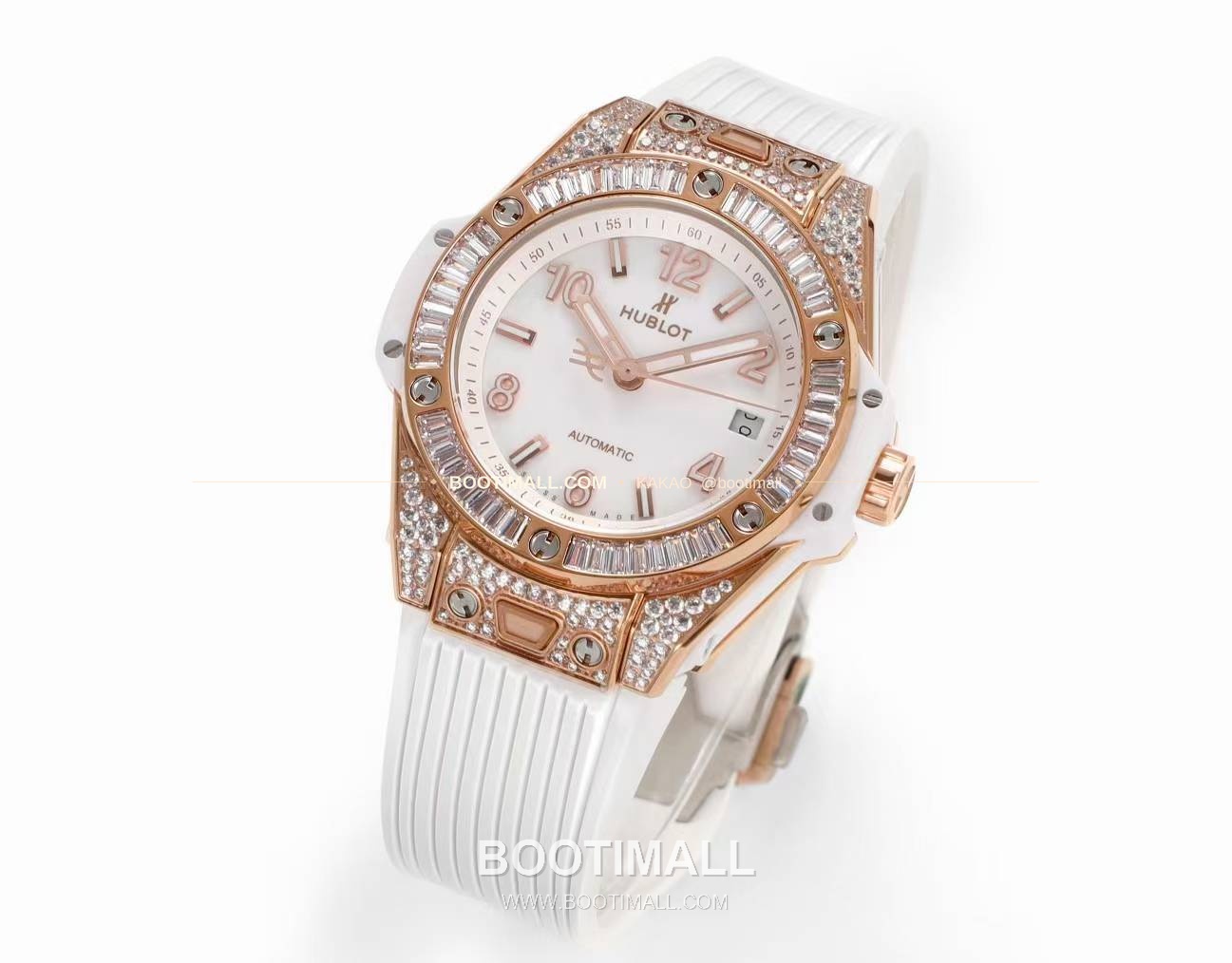 위블로 빅뱅 스틸 레인보우베젤 다이아세팅 오토매틱 Hublot Big Bang Steel Rainbow Bezel Diamond Set Automatic 39mm 3