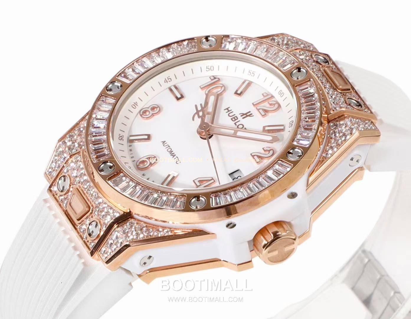 위블로 빅뱅 스틸 레인보우베젤 다이아세팅 오토매틱 Hublot Big Bang Steel Rainbow Bezel Diamond Set Automatic 39mm 5