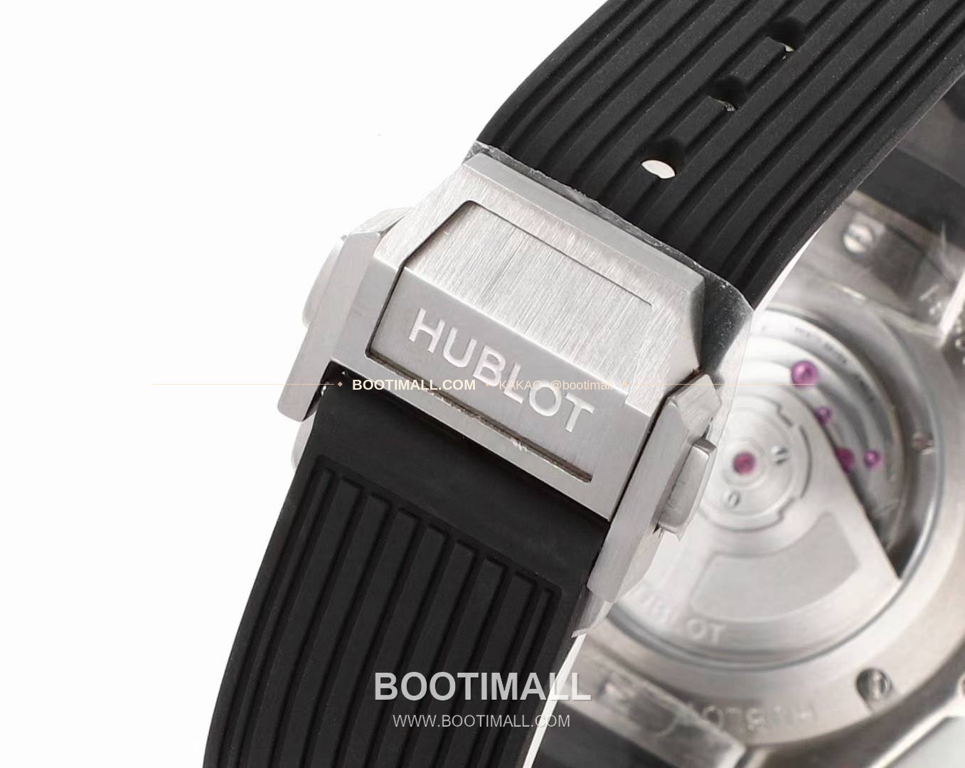 위블로 빅뱅 스틸 레인보우베젤 다이아세팅 오토매틱 Hublot Big Bang Steel Rainbow Bezel Diamond Set Automatic 39mm 9