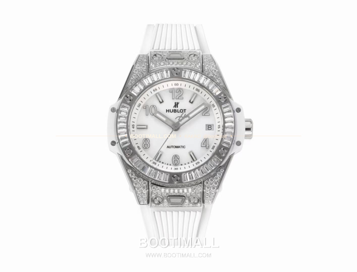 위블로 빅뱅 스틸 레인보우베젤 다이아세팅 오토매틱 Hublot Big Bang Steel Rainbow Bezel Diamond Set Automatic 39mm 2