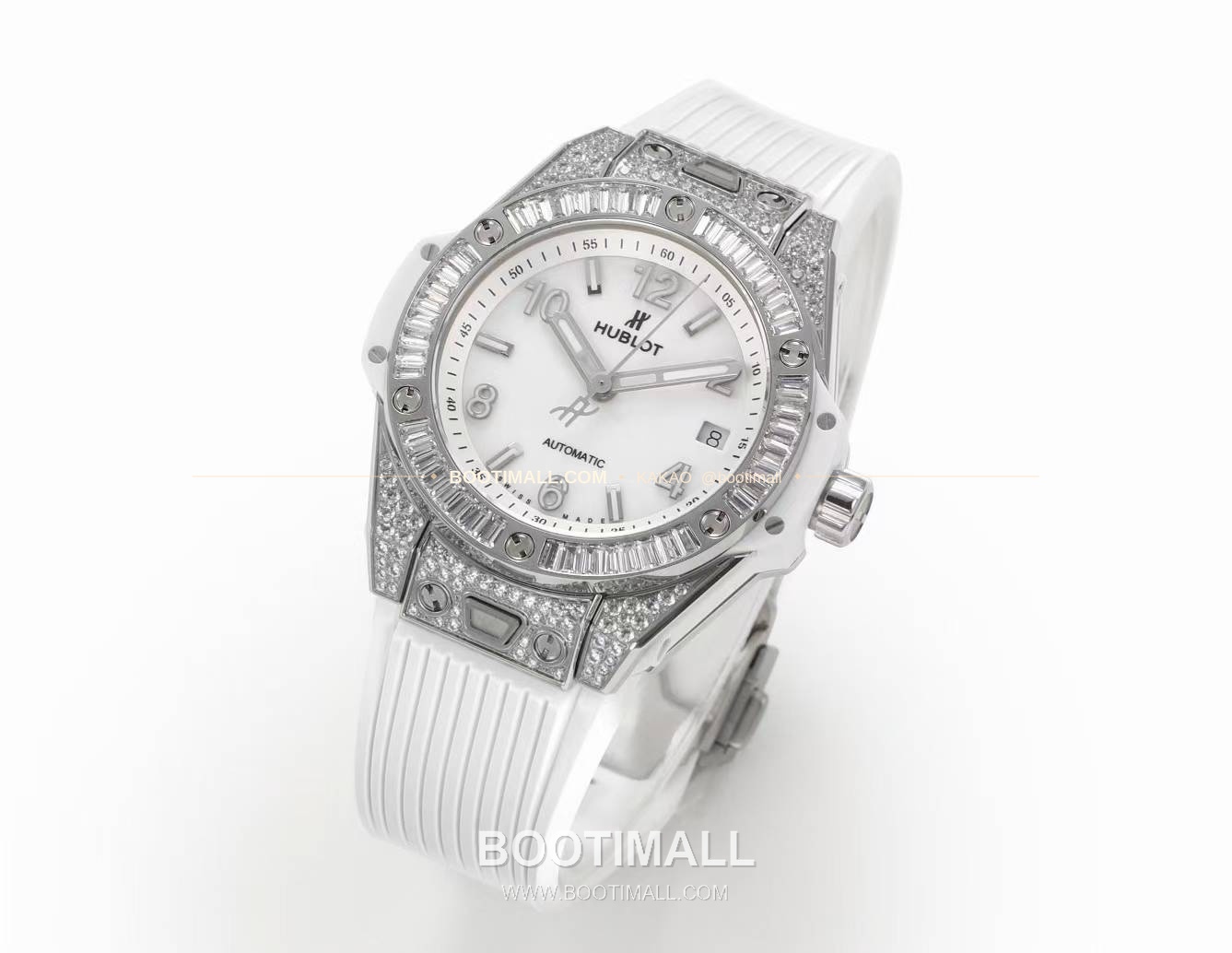 위블로 빅뱅 스틸 레인보우베젤 다이아세팅 오토매틱 Hublot Big Bang Steel Rainbow Bezel Diamond Set Automatic 39mm 3