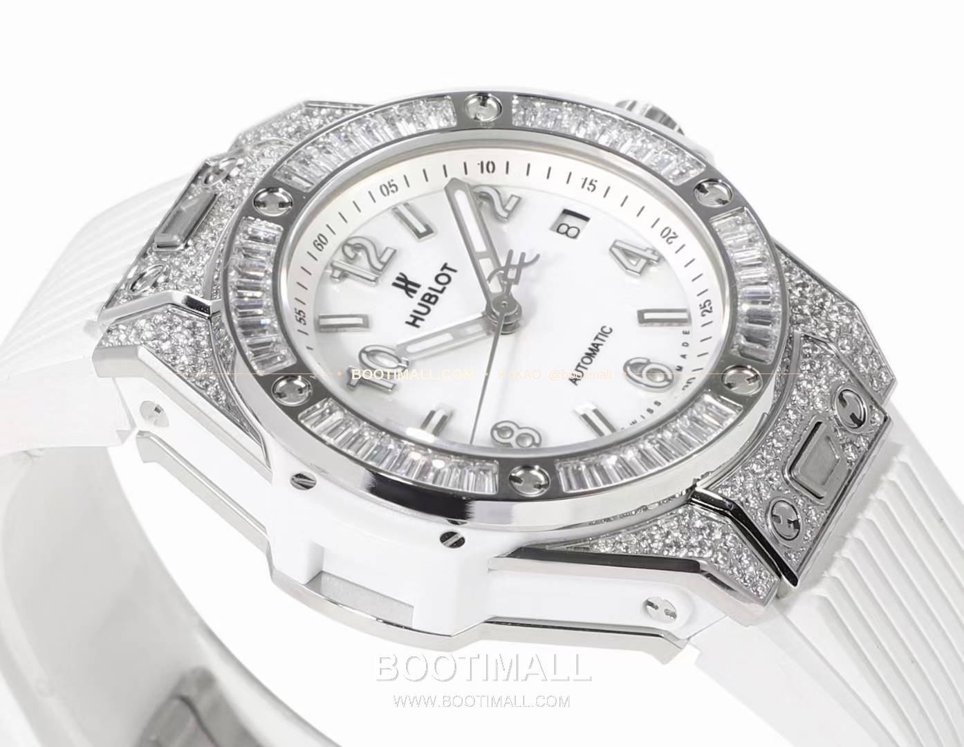 위블로 빅뱅 스틸 레인보우베젤 다이아세팅 오토매틱 Hublot Big Bang Steel Rainbow Bezel Diamond Set Automatic 39mm 4