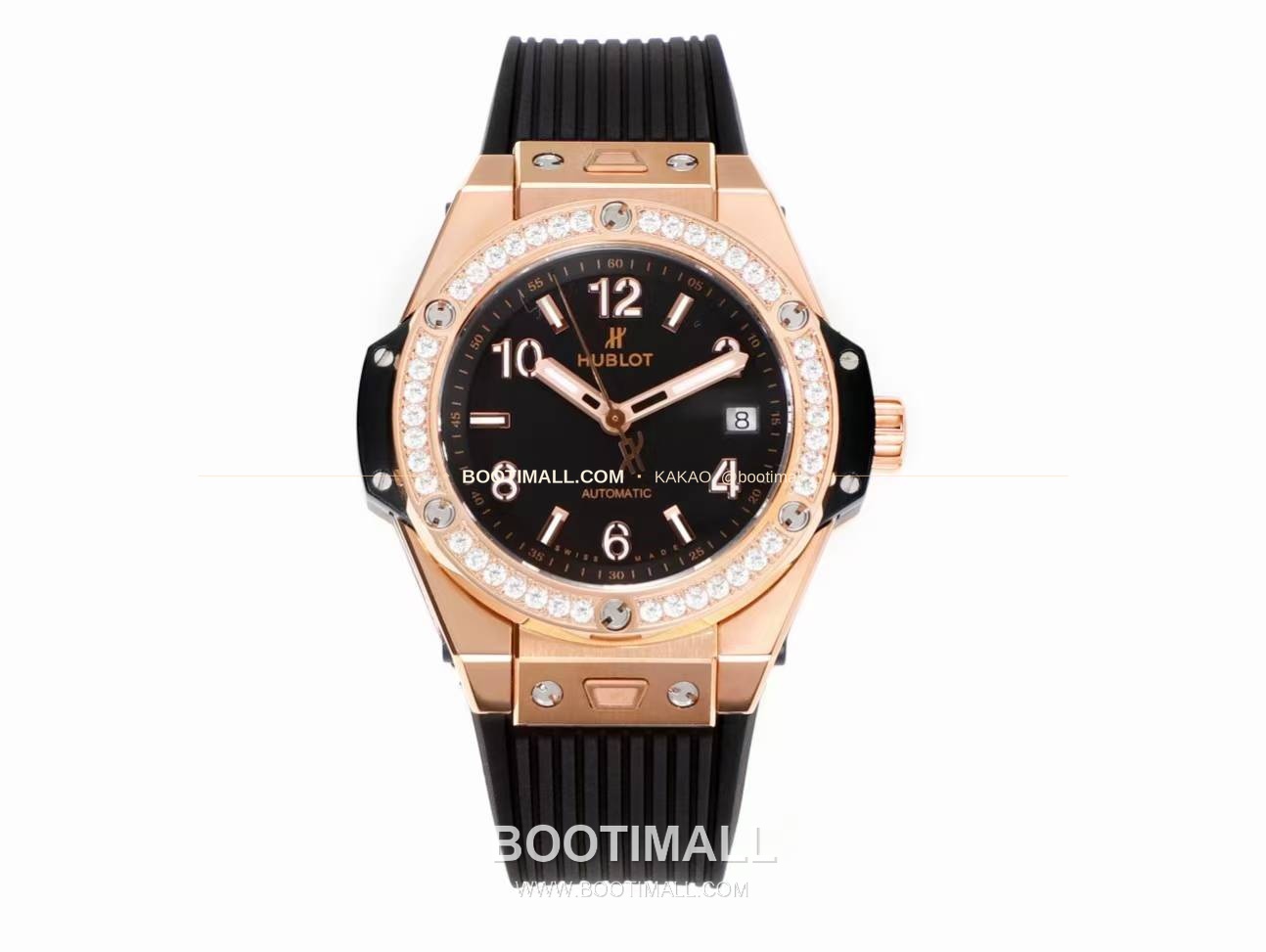 위블로 빅뱅 스틸 레인보우베젤 다이아세팅 오토매틱 Hublot Big Bang Steel Rainbow Bezel Diamond Set Automatic 39mm 2