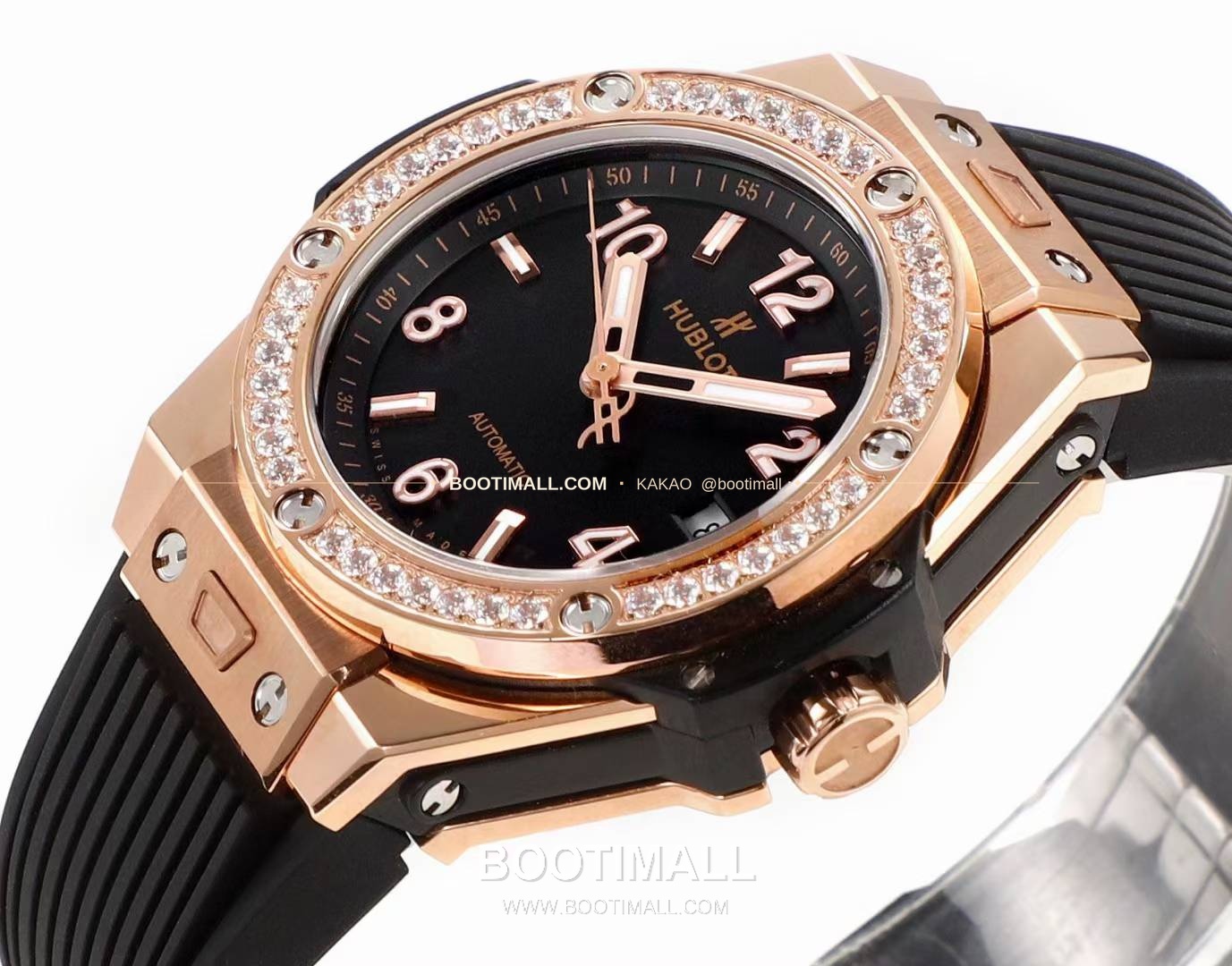 위블로 빅뱅 스틸 레인보우베젤 다이아세팅 오토매틱 Hublot Big Bang Steel Rainbow Bezel Diamond Set Automatic 39mm 5