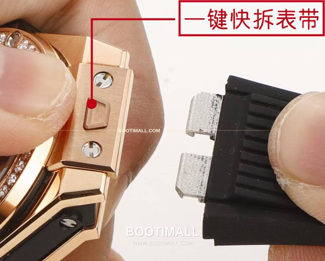 위블로 빅뱅 스틸 레인보우베젤 다이아세팅 오토매틱 Hublot Big Bang Steel Rainbow Bezel Diamond Set Automatic 39mm 10