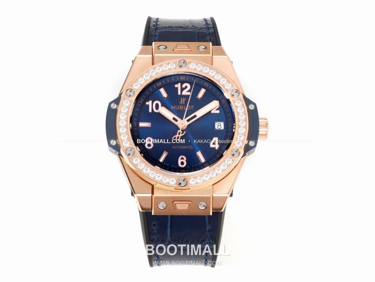 위블로 빅뱅 스틸 레인보우베젤 다이아세팅 오토매틱 Hublot Big Bang Steel Rainbow Bezel Diamond Set Automatic 39mm 2