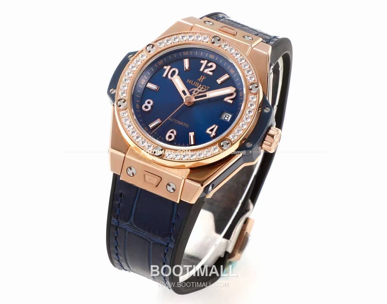 위블로 빅뱅 스틸 레인보우베젤 다이아세팅 오토매틱 Hublot Big Bang Steel Rainbow Bezel Diamond Set Automatic 39mm 3