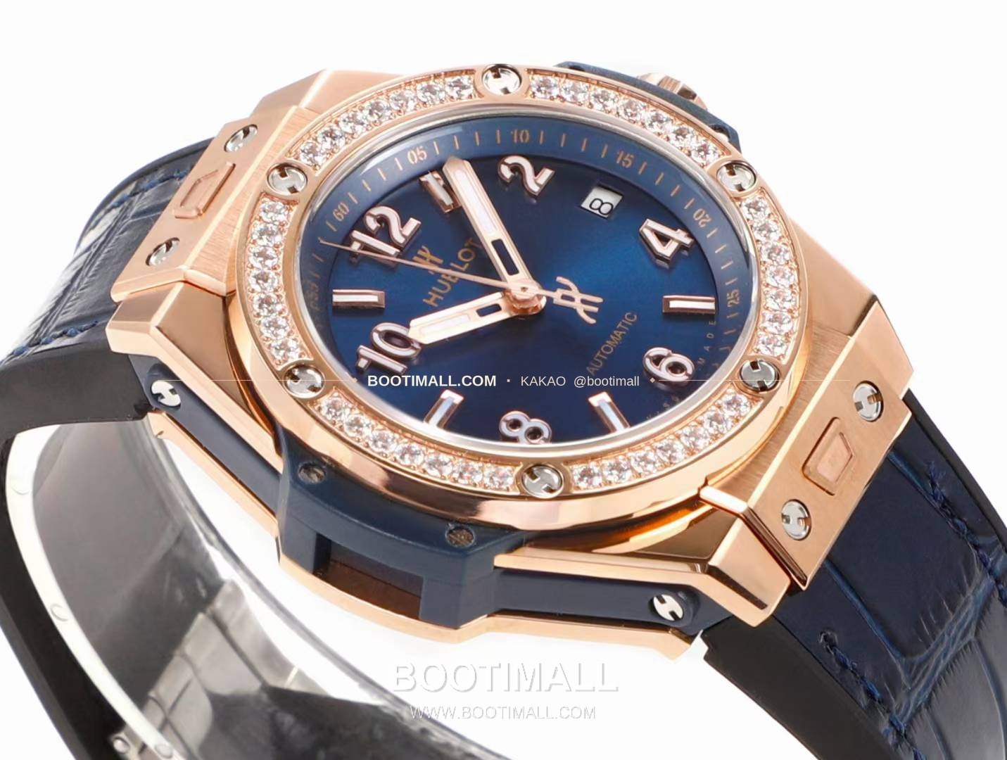 위블로 빅뱅 스틸 레인보우베젤 다이아세팅 오토매틱 Hublot Big Bang Steel Rainbow Bezel Diamond Set Automatic 39mm 4