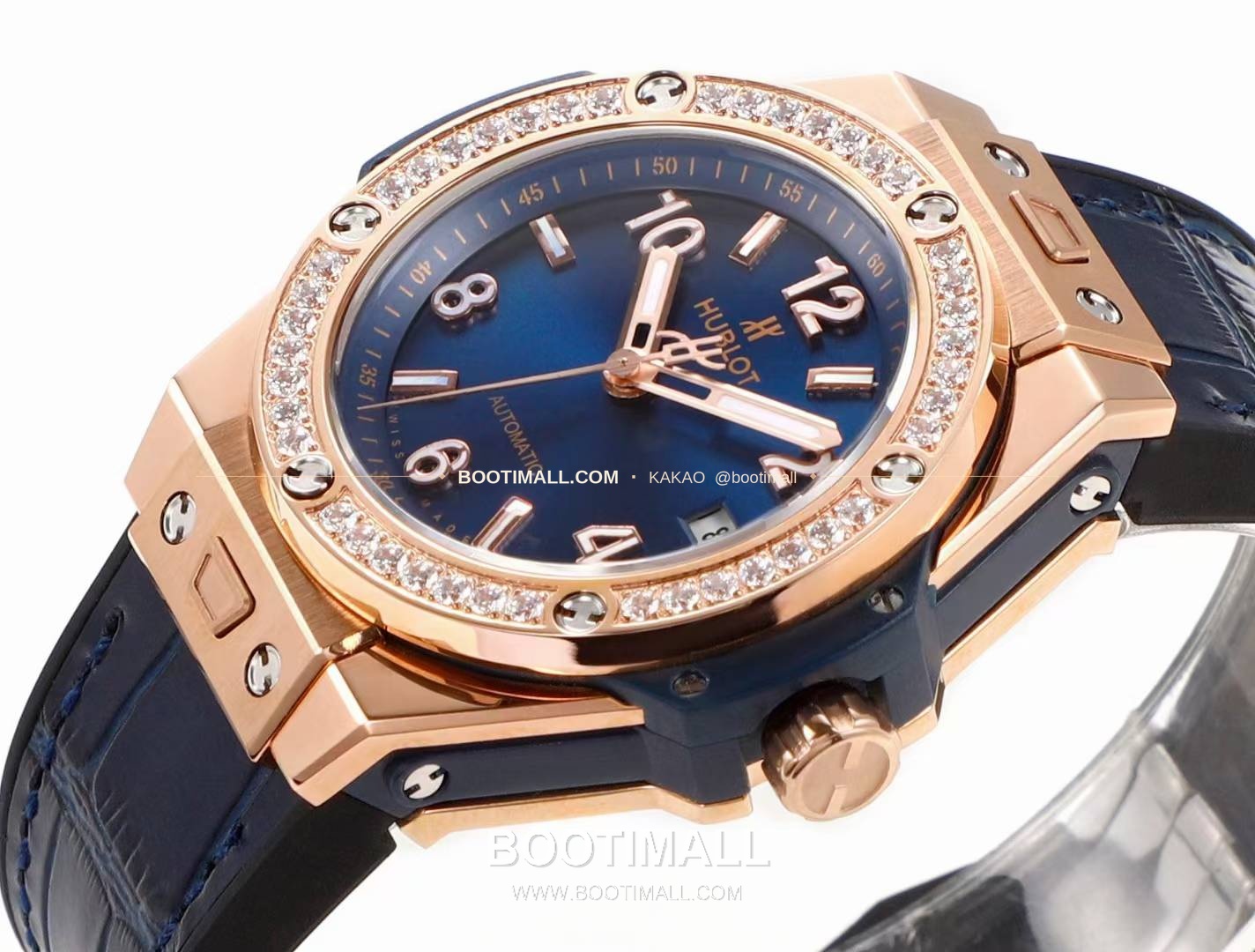 위블로 빅뱅 스틸 레인보우베젤 다이아세팅 오토매틱 Hublot Big Bang Steel Rainbow Bezel Diamond Set Automatic 39mm 5