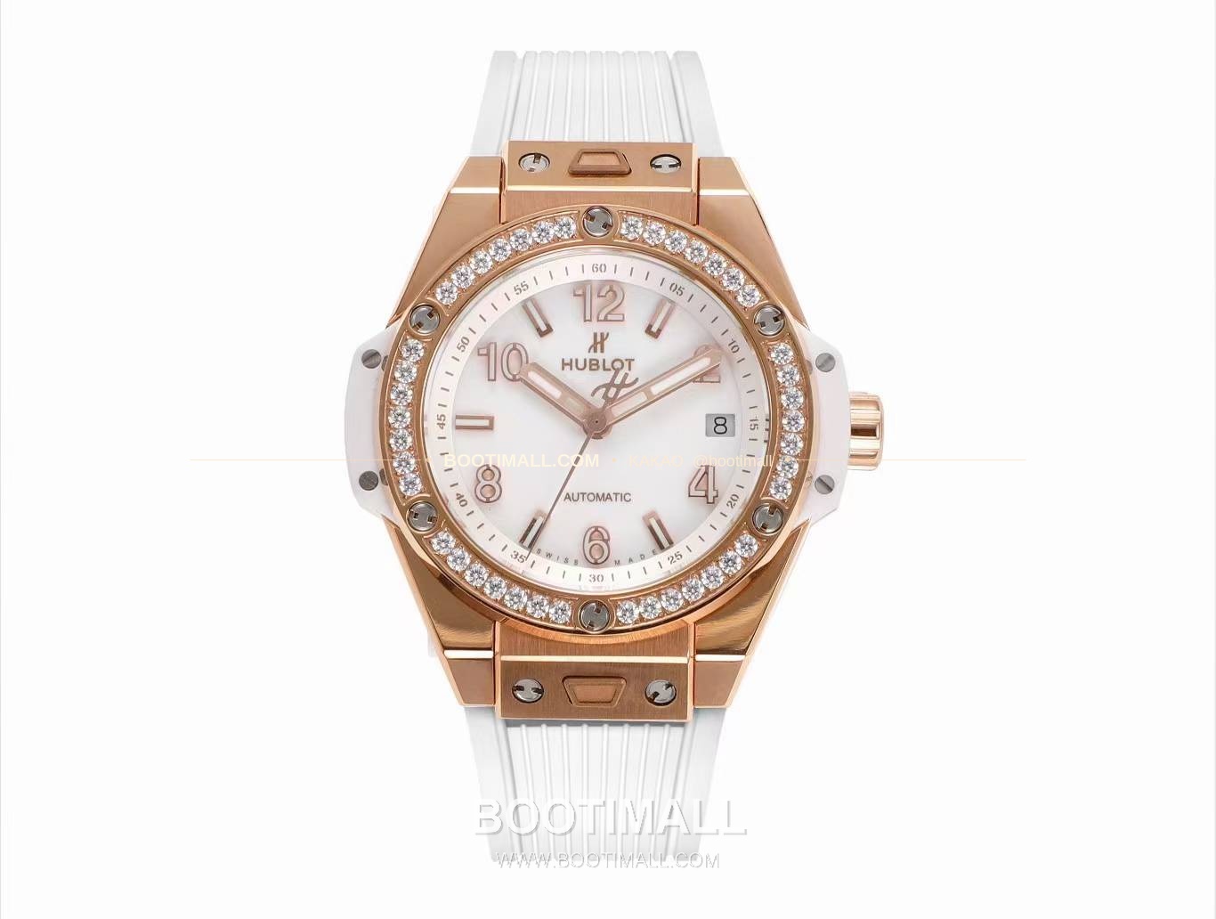 위블로 빅뱅 스틸 레인보우베젤 다이아세팅 오토매틱 Hublot Big Bang Steel Rainbow Bezel Diamond Set Automatic 39mm 2