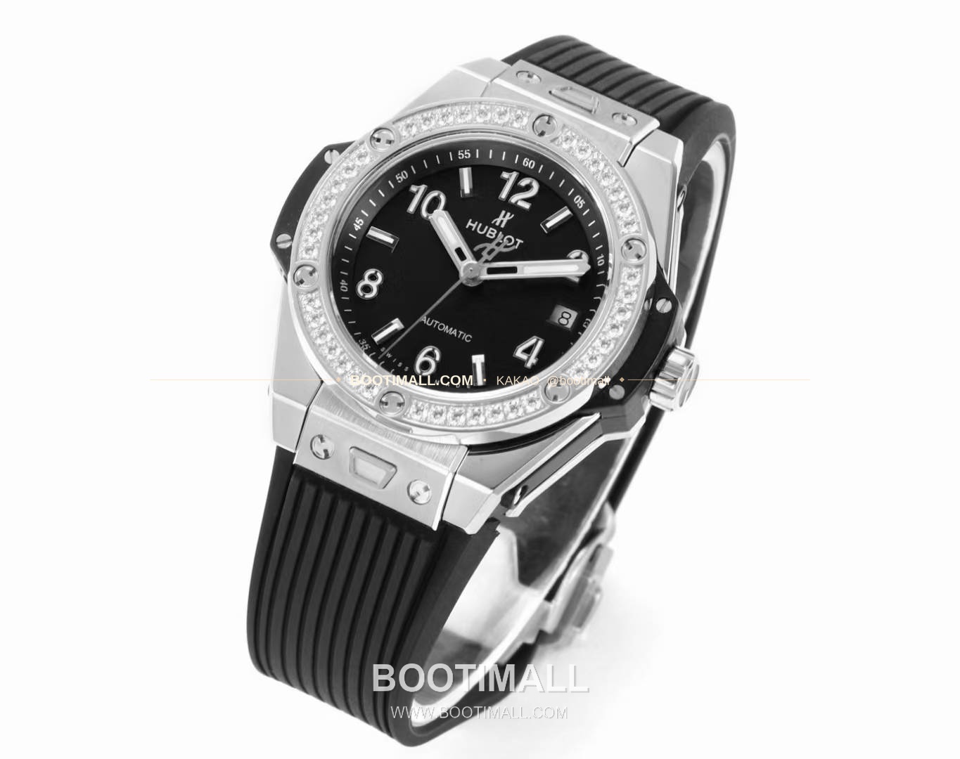 위블로 빅뱅 스틸 레인보우베젤 다이아세팅 오토매틱 Hublot Big Bang Steel Rainbow Bezel Diamond Set Automatic 39mm 3