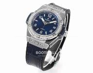 위블로 빅뱅 스틸 레인보우베젤 다이아세팅 오토매틱 Hublot Big Bang Steel Rainbow Bezel Diamond Set Automatic 39mm 3