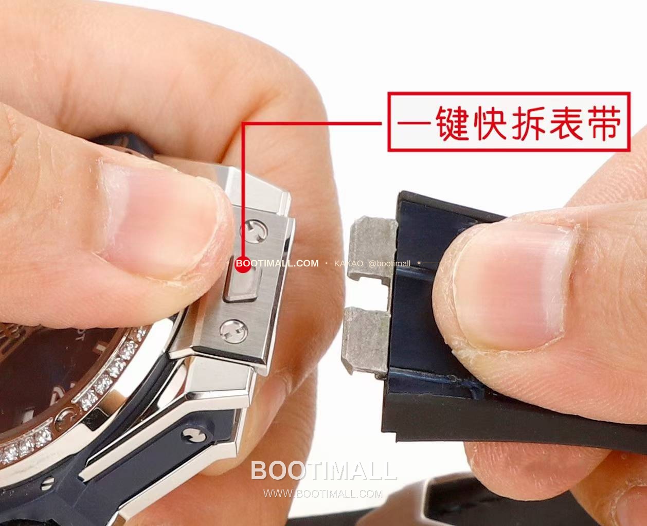 위블로 빅뱅 스틸 레인보우베젤 다이아세팅 오토매틱 Hublot Big Bang Steel Rainbow Bezel Diamond Set Automatic 39mm 10