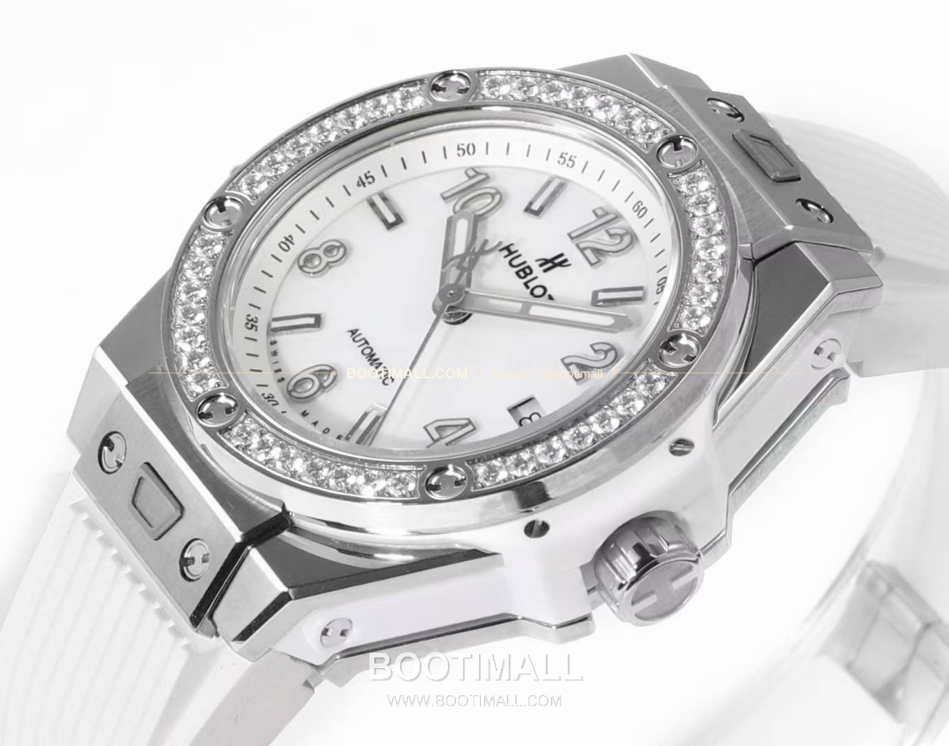 위블로 빅뱅 스틸 레인보우베젤 다이아세팅 오토매틱 Hublot Big Bang Steel Rainbow Bezel Diamond Set Automatic 39mm 5