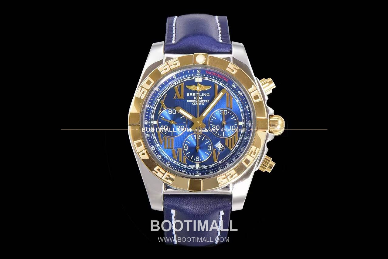 브라이틀링 크로노맷 스틸 블루다이얼 크로노그래프 오토매틱 Breitling Chronomat Steel Blue Dial Chronograph Automatic 44mm 1