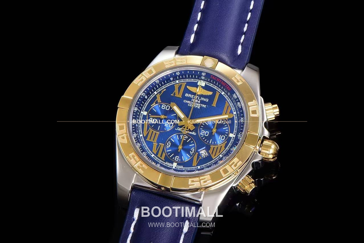 브라이틀링 크로노맷 스틸 블루다이얼 크로노그래프 오토매틱 Breitling Chronomat Steel Blue Dial Chronograph Automatic 44mm 3