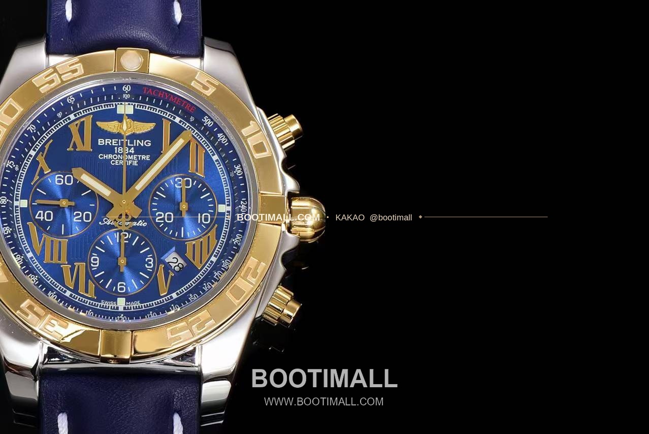 브라이틀링 크로노맷 스틸 블루다이얼 크로노그래프 오토매틱 Breitling Chronomat Steel Blue Dial Chronograph Automatic 44mm 4