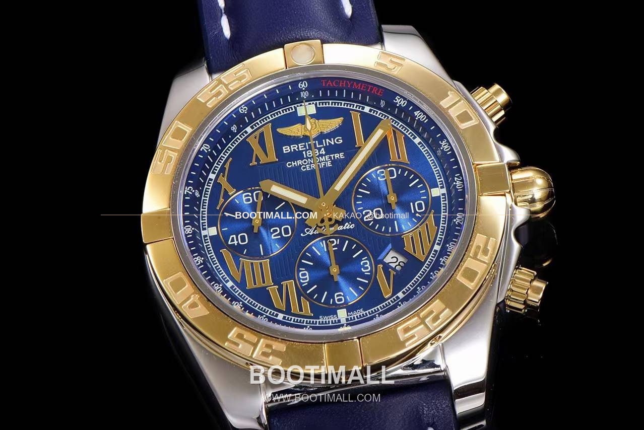 브라이틀링 크로노맷 스틸 블루다이얼 크로노그래프 오토매틱 Breitling Chronomat Steel Blue Dial Chronograph Automatic 44mm 5