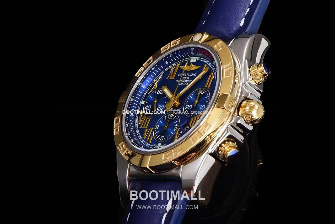 브라이틀링 크로노맷 스틸 블루다이얼 크로노그래프 오토매틱 Breitling Chronomat Steel Blue Dial Chronograph Automatic 44mm 6