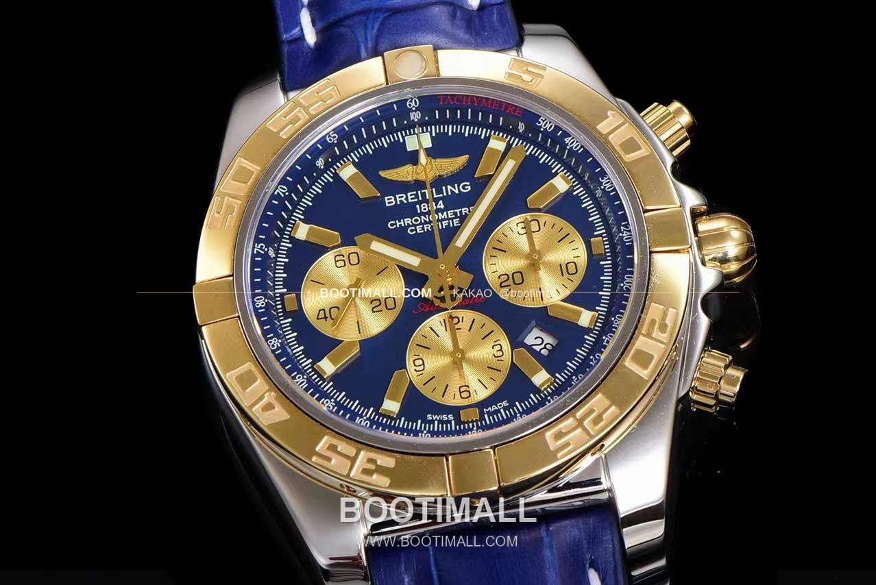 브라이틀링 크로노맷 스틸 블루다이얼 크로노그래프 오토매틱 Breitling Chronomat Steel Blue Dial Chronograph Automatic 44mm 5