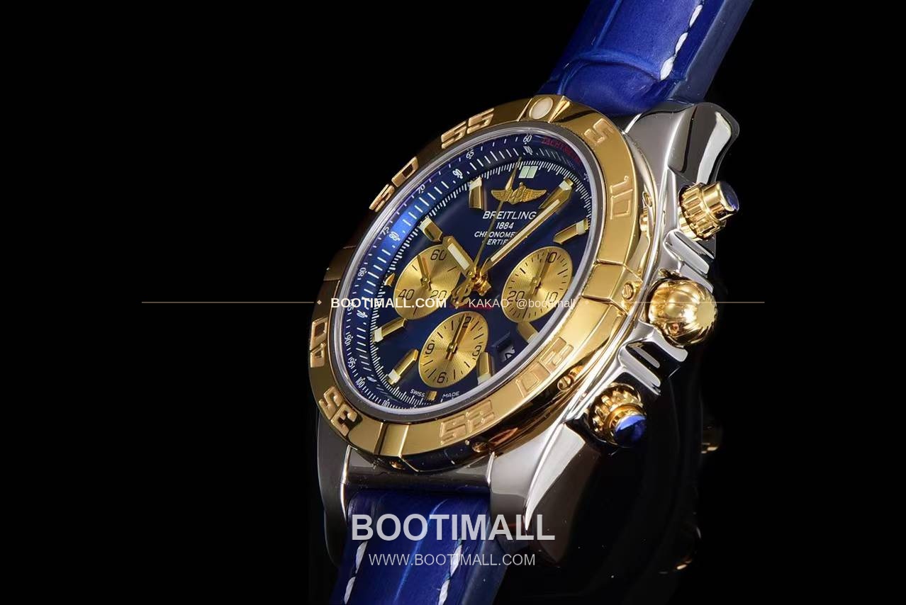 브라이틀링 크로노맷 스틸 블루다이얼 크로노그래프 오토매틱 Breitling Chronomat Steel Blue Dial Chronograph Automatic 44mm 6