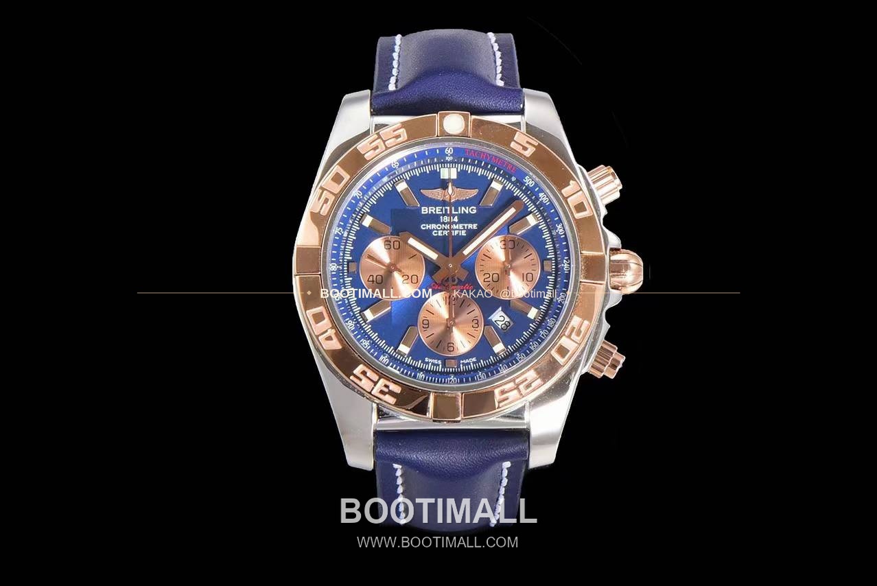 브라이틀링 크로노맷 스틸 블루다이얼 크로노그래프 오토매틱 Breitling Chronomat Steel Blue Dial Chronograph Automatic 44mm 1