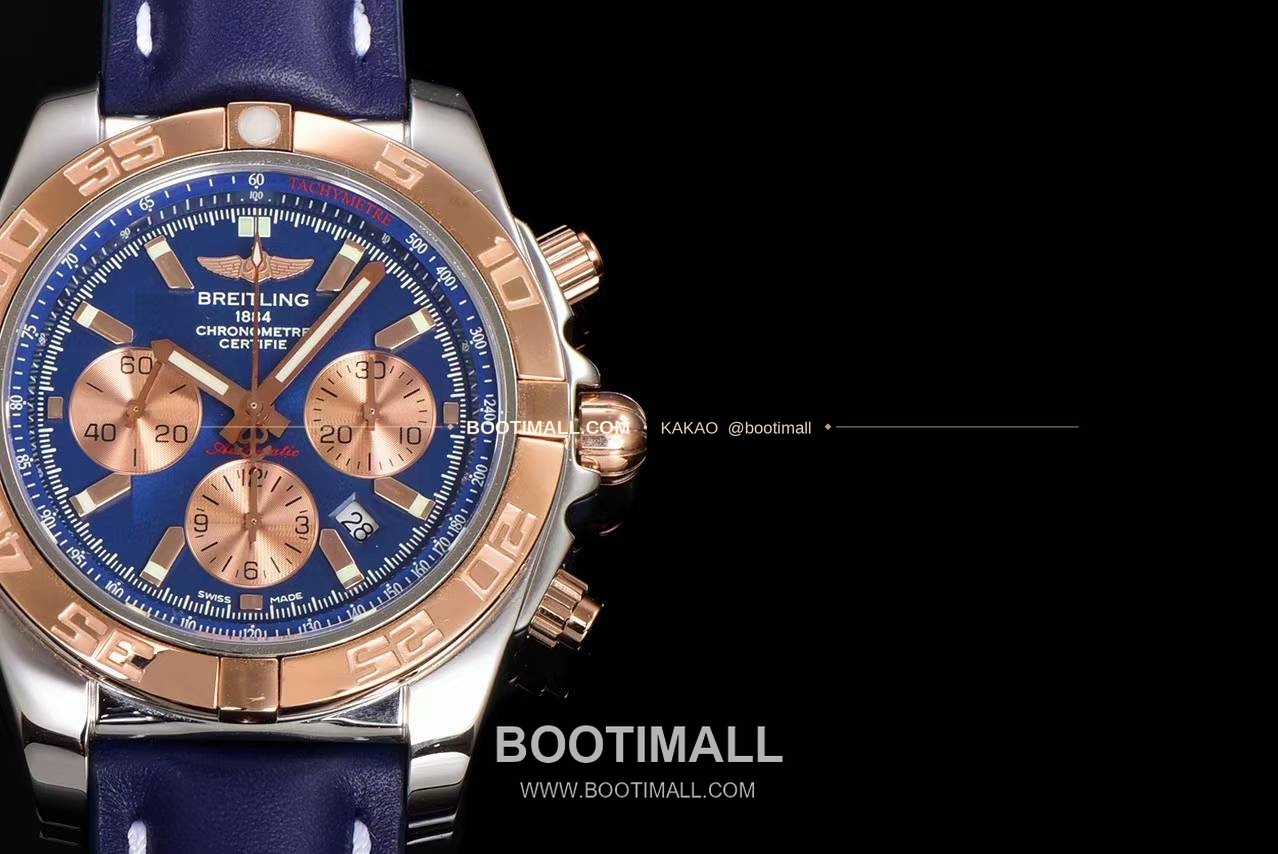 브라이틀링 크로노맷 스틸 블루다이얼 크로노그래프 오토매틱 Breitling Chronomat Steel Blue Dial Chronograph Automatic 44mm 4