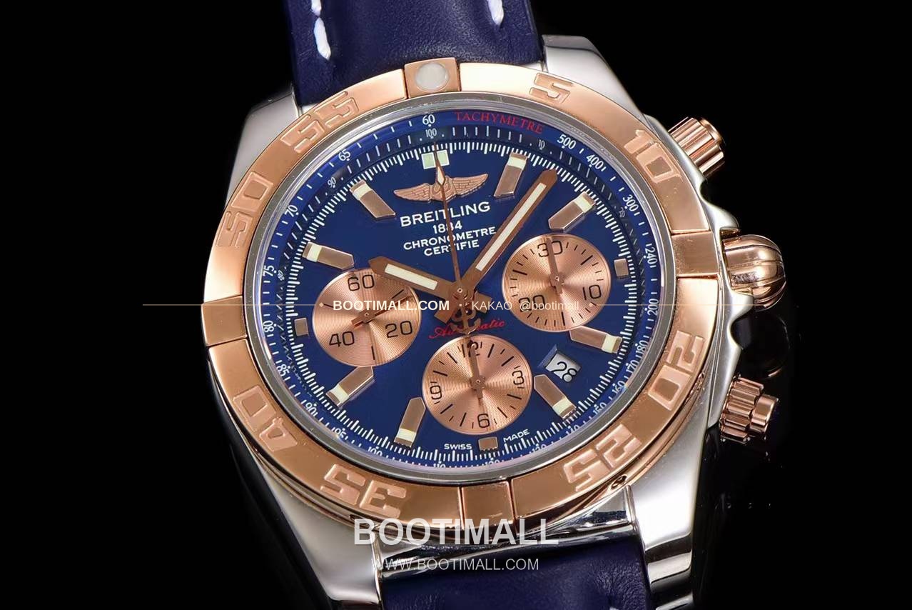 브라이틀링 크로노맷 스틸 블루다이얼 크로노그래프 오토매틱 Breitling Chronomat Steel Blue Dial Chronograph Automatic 44mm 5