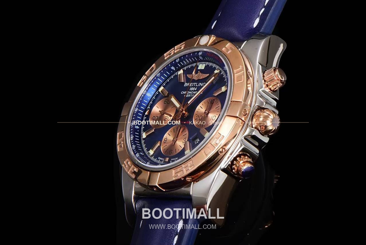 브라이틀링 크로노맷 스틸 블루다이얼 크로노그래프 오토매틱 Breitling Chronomat Steel Blue Dial Chronograph Automatic 44mm 6