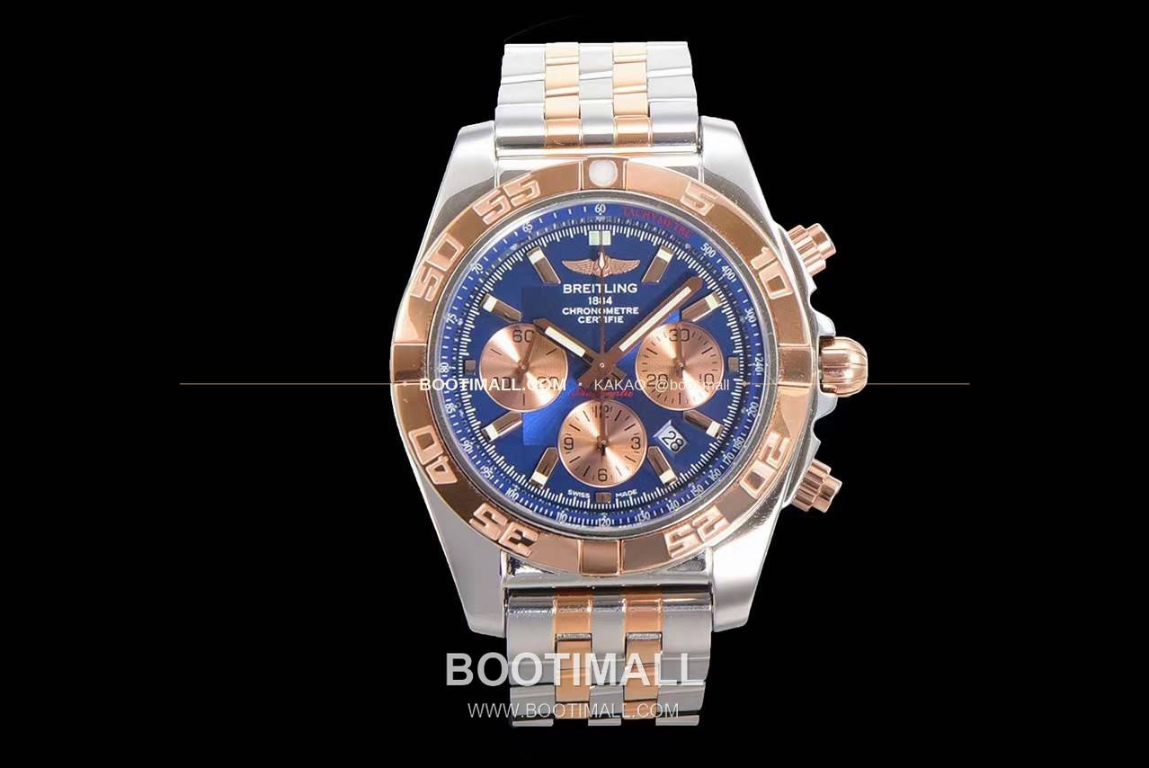 브라이틀링 크로노맷 스틸 블랙다이얼 크로노그래프 오토매틱 Breitling Chronomat Steel Black Dial Chronograph Automatic 44mm 1