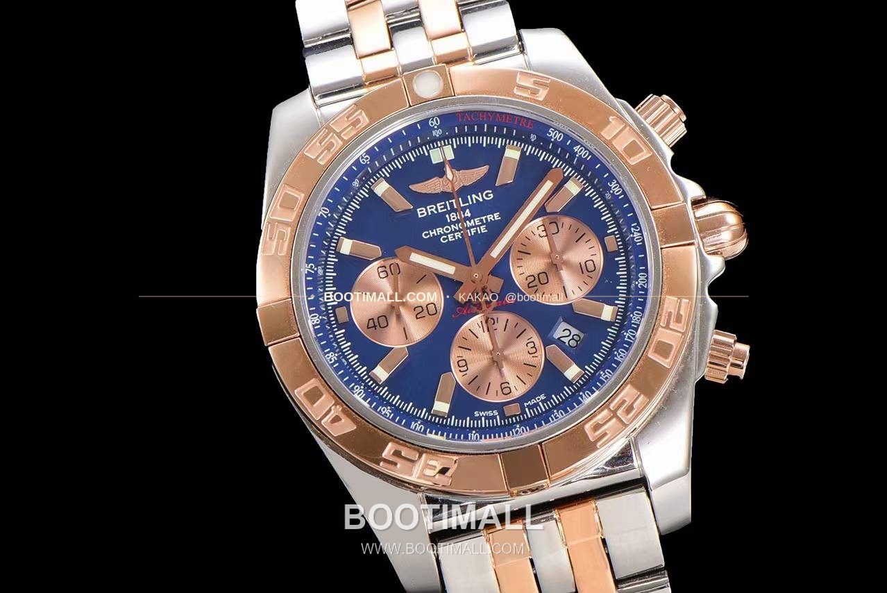 브라이틀링 크로노맷 스틸 블랙다이얼 크로노그래프 오토매틱 Breitling Chronomat Steel Black Dial Chronograph Automatic 44mm 2