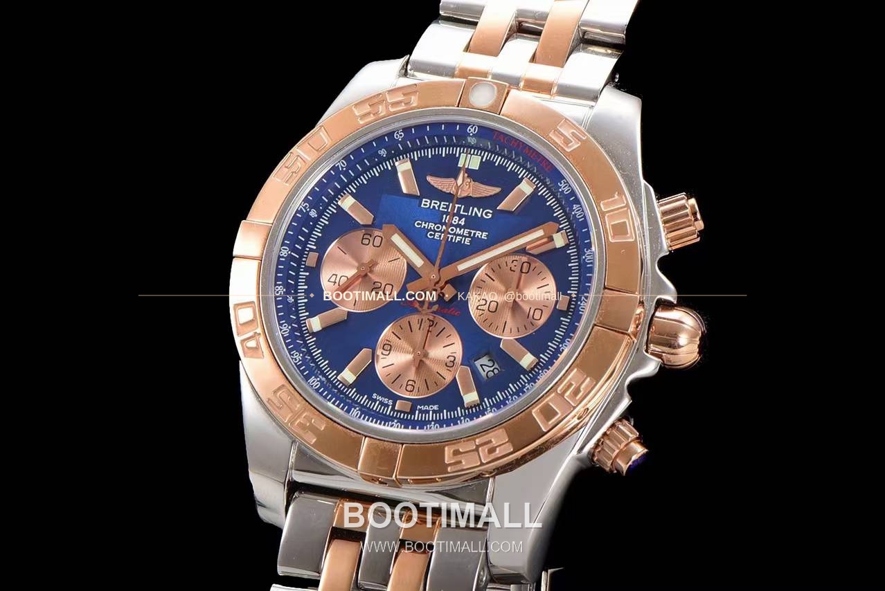 브라이틀링 크로노맷 스틸 블랙다이얼 크로노그래프 오토매틱 Breitling Chronomat Steel Black Dial Chronograph Automatic 44mm 3